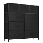 Fabric Storage Tower for Bedroom,9-Drawer Dresser