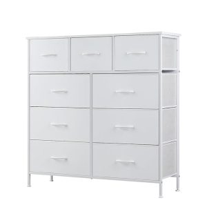 Fabric Storage Tower for Bedroom,9-Drawer Dresser