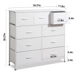 Fabric Storage Tower for Bedroom,9-Drawer Dresser