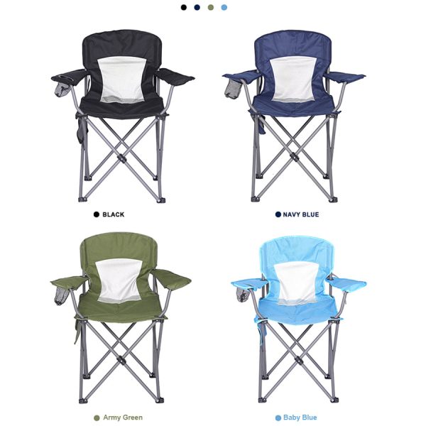 Camping Chairs For Adults, Outdoor Folding Chairs With Lumbar Back Support